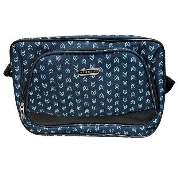 Prodigy Travel Luggage Shoulder Carry On Bag Light Weight Laptop Bag Blue Aztec - Picture 1 of 6